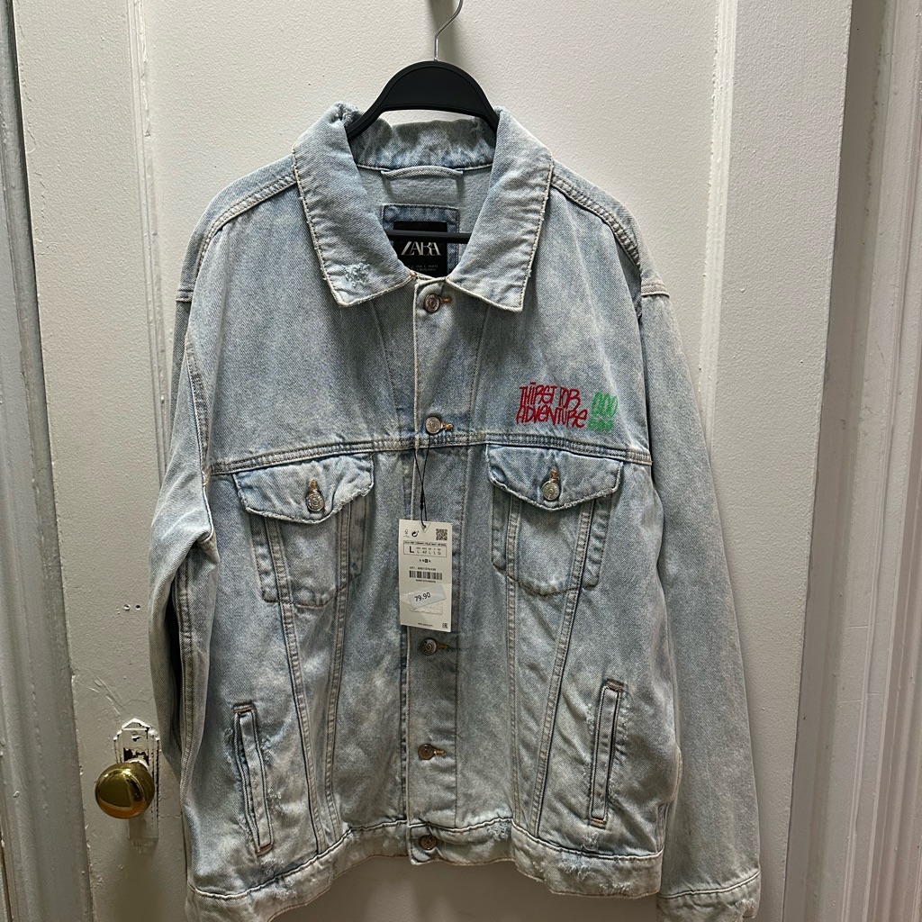 Zara Light Gray Denim Jacket